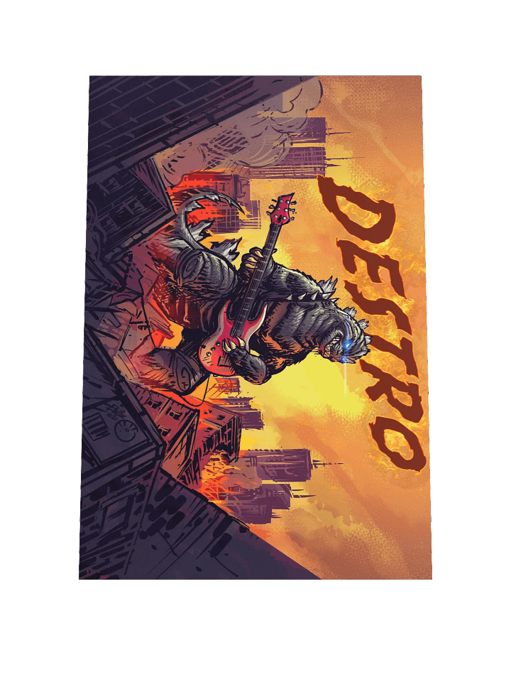 Rock Zilla Matte Poster product image (1)