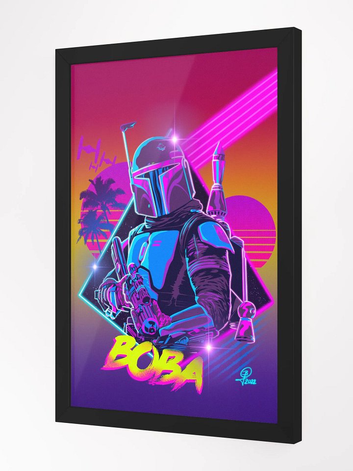 Synth-Boba Framed 12x18 Artwork product image (1)