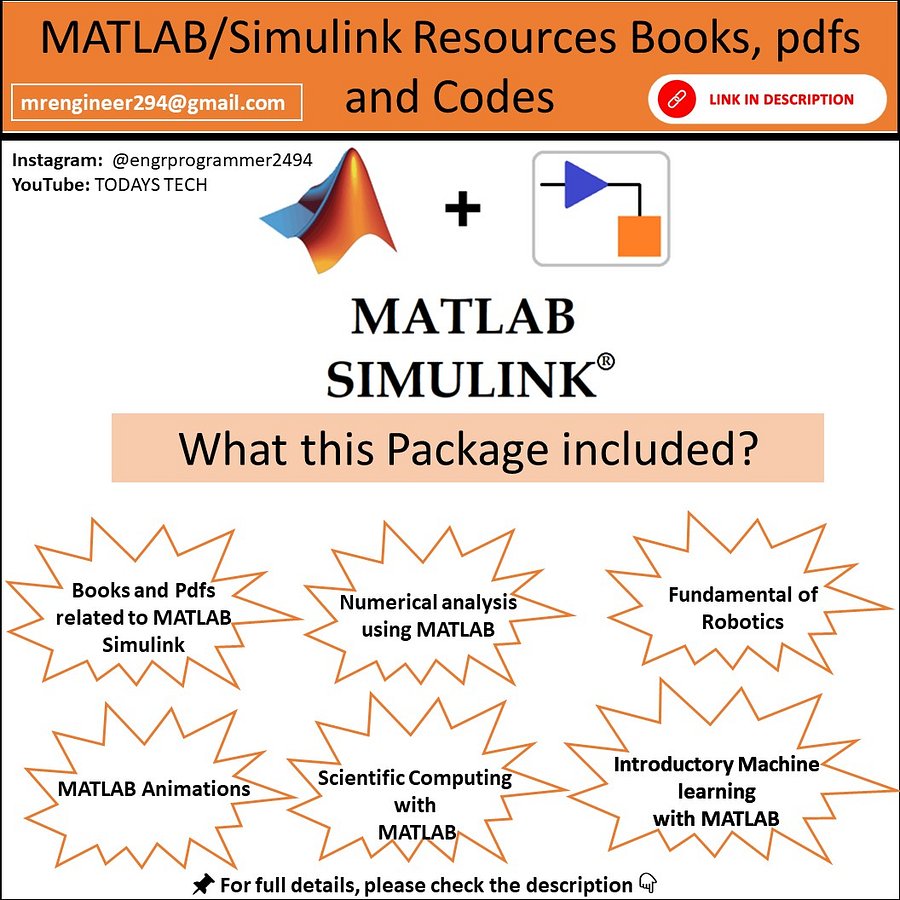 Ultimate Collection of MATLAB & Simulink Learning Books and Resources product image (1)