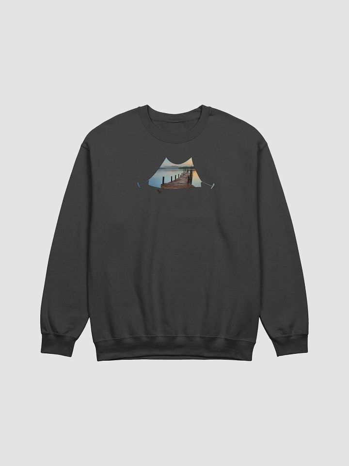 Camp, Relax, Reflect Hiking, tent, outdoors, camping, relaxing, bridge, adventure, away from home, nature, travel, mountain, forest, wild, trees, sunset, retro, souvenir, distressed. product image (2)