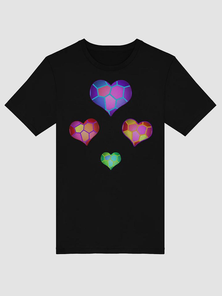 DiesmaHeart Triple Heart Straight-Side T-Shirt product image (51)