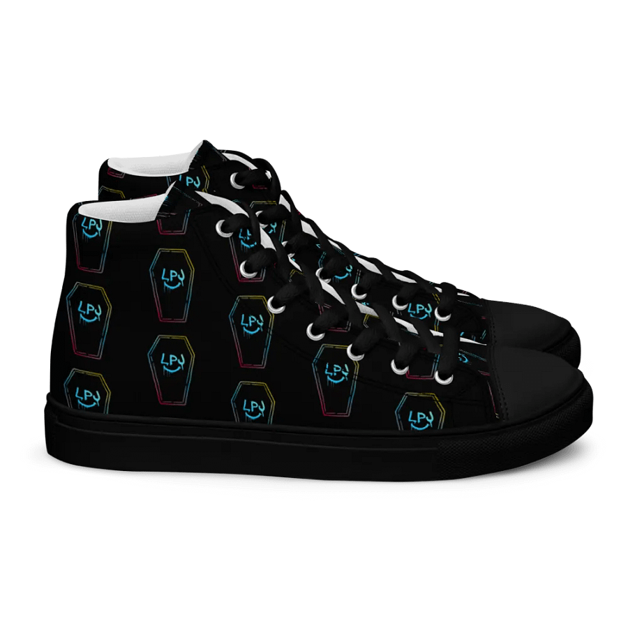 LPJ All-Over Coffin Canvas Print Hi-Tops product image (3)