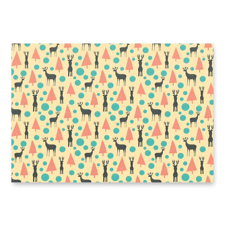 Mystic Forest Deer Wrapping Paper Set product image (1)