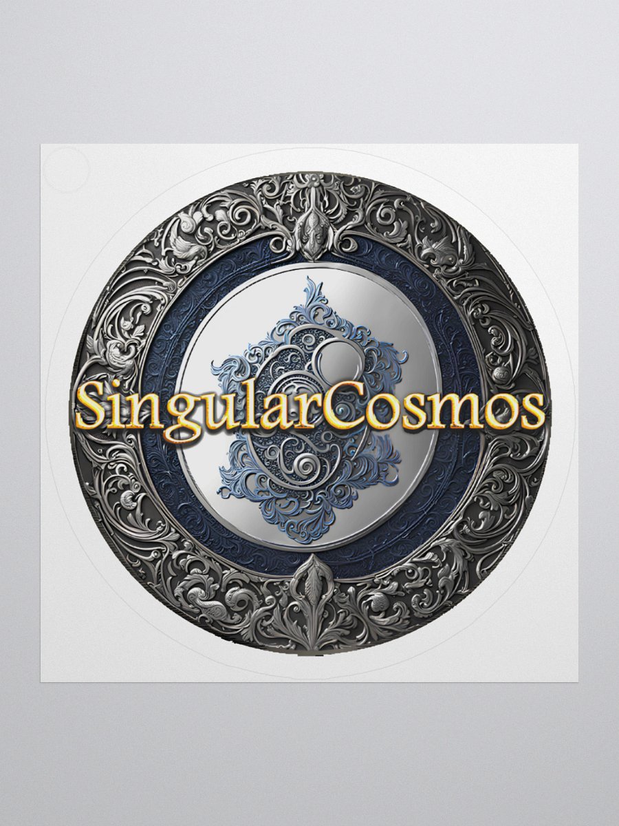 Singular Cosmos Kiss-Cut White Sticker product image (1)