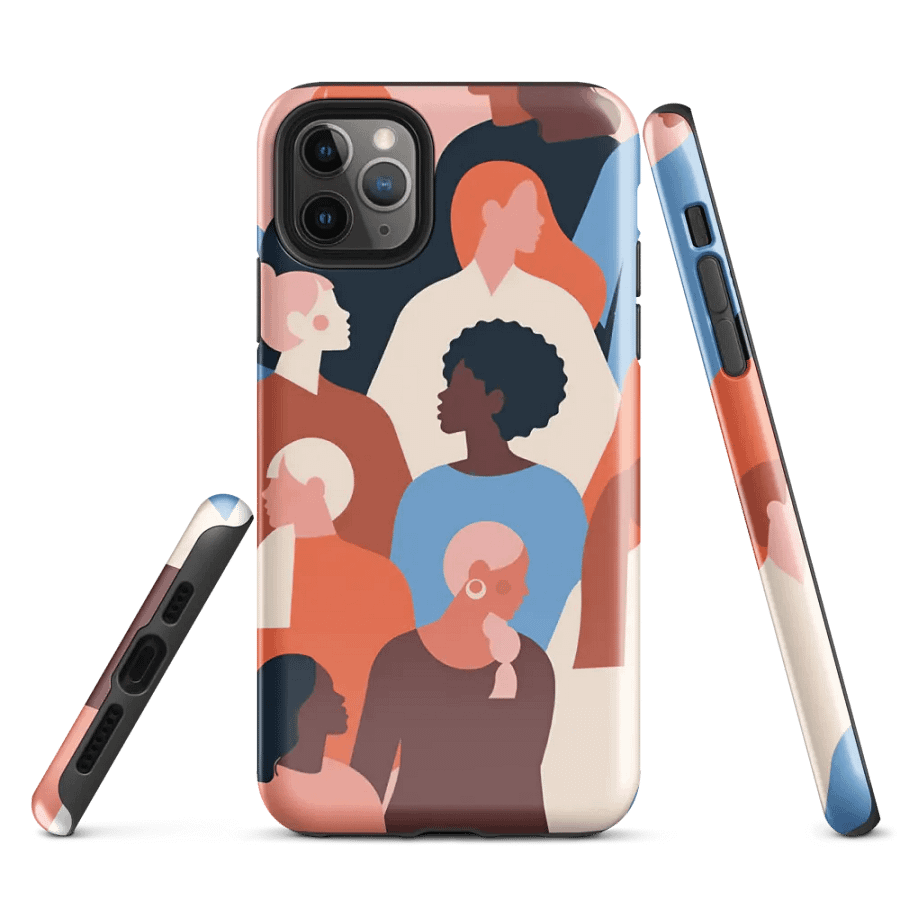 ZABRAN Ultra Hybrid Matte Empower Her, Empower the World Back Cover Case for iPhone (Frost Black, TPU+Polycarbonate) product image (3)