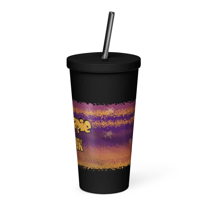 Therapie Edelstahlbecher 600ml mit Trinkhalm product image (1)