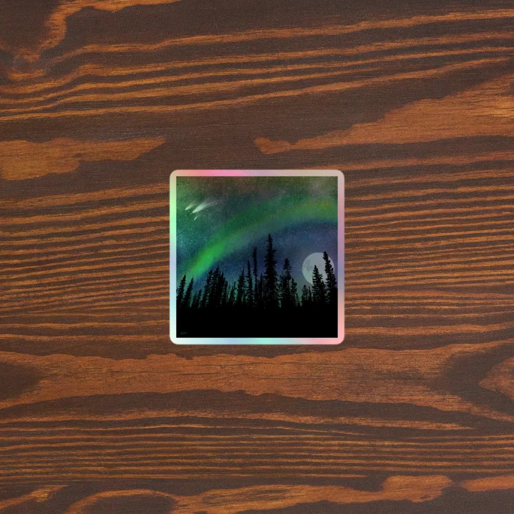 Night Gaze holographic sticker product image (3)