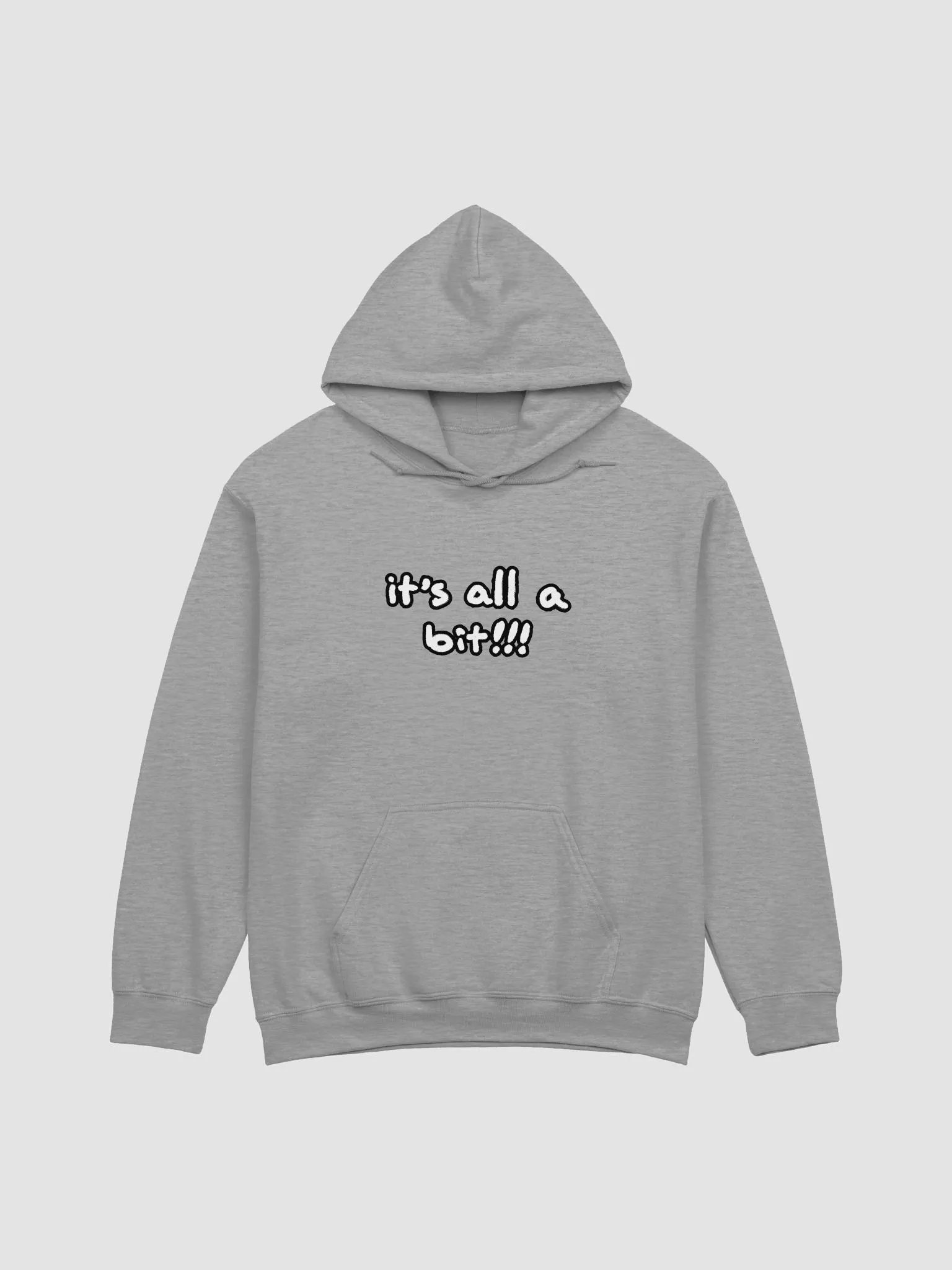 “It’s all a bit!!!” (lined design) classic hoodie product image (2)