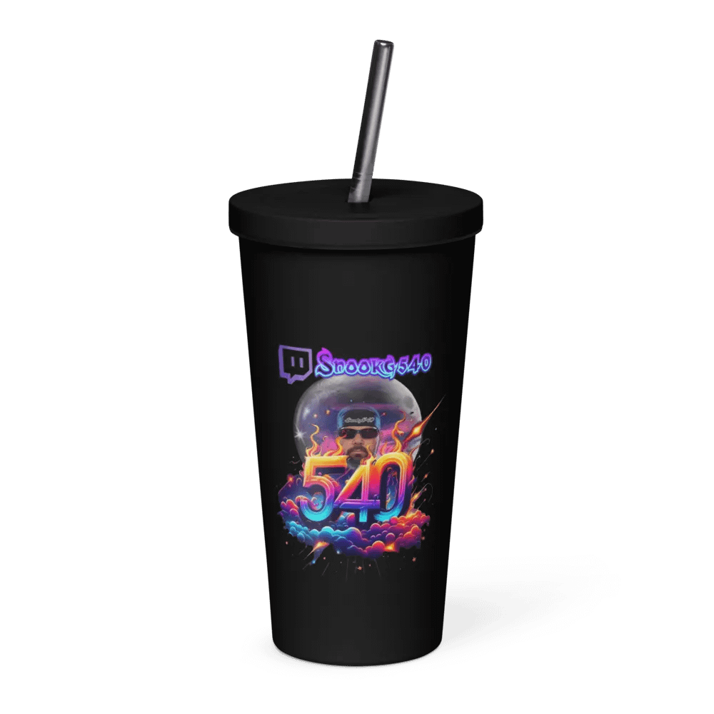 20oz Insulated Tumbler with a Straw product image (1)