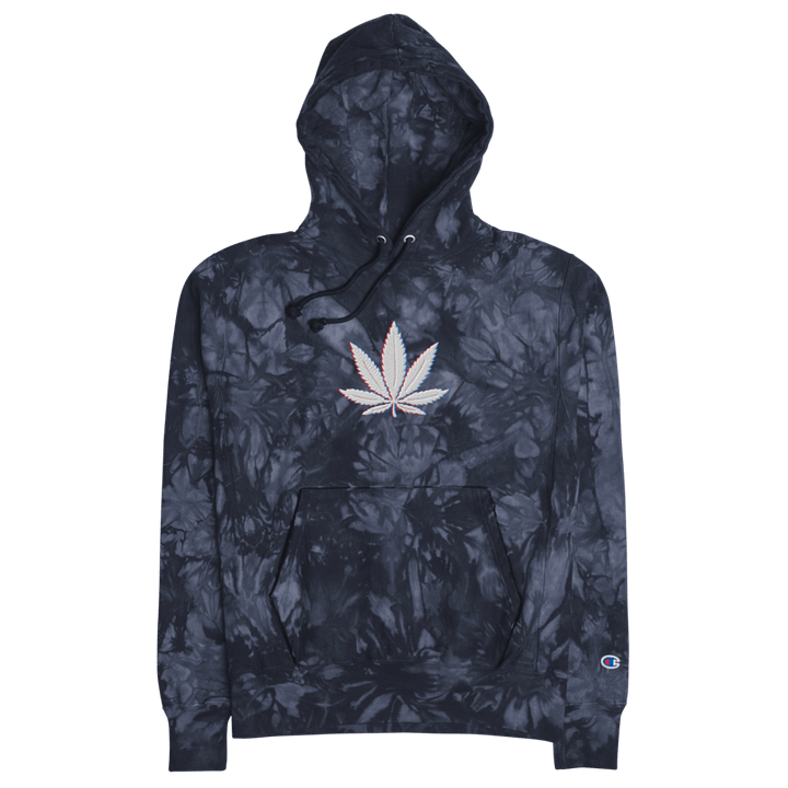 Cannabis 3D Champion tie-dye hoodie product image (1)