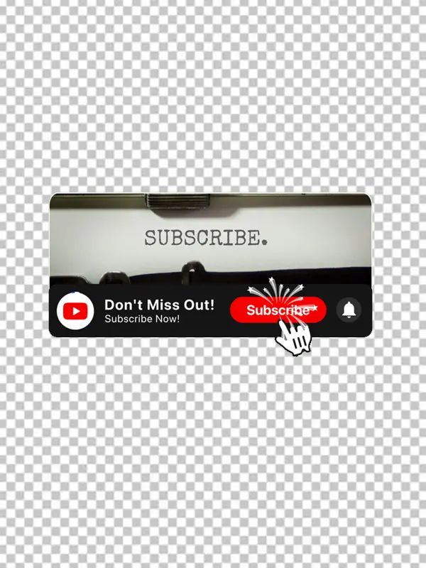 Ultimate YouTube Subscribe Button Kit: 4K Green Screen + Transparent Background Templates product image (2)