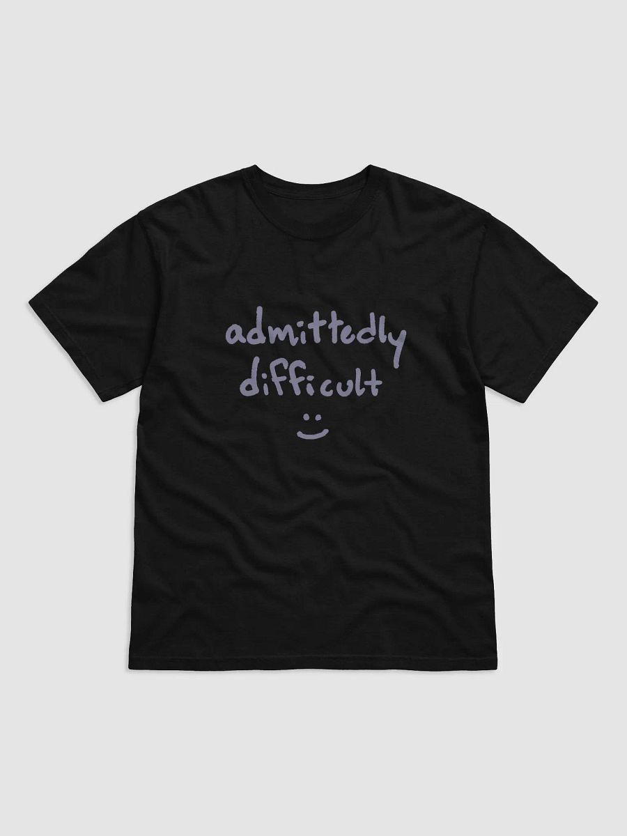 admittedly difficult (#A19DC4) garment-dyed tee product image (1)