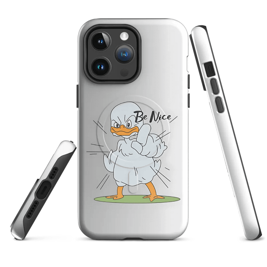 Be Nice! Angry Duck MagSafe Tough Case for iPhone® product image (1)