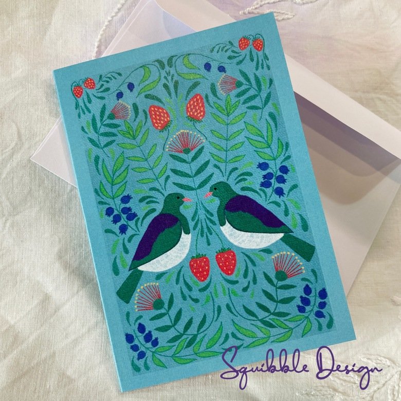 Kereru Friends - Greeting Card product image (1)