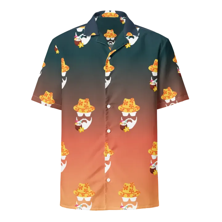 The Jon Hawaiian Shirt- Green/Orange product image (1)