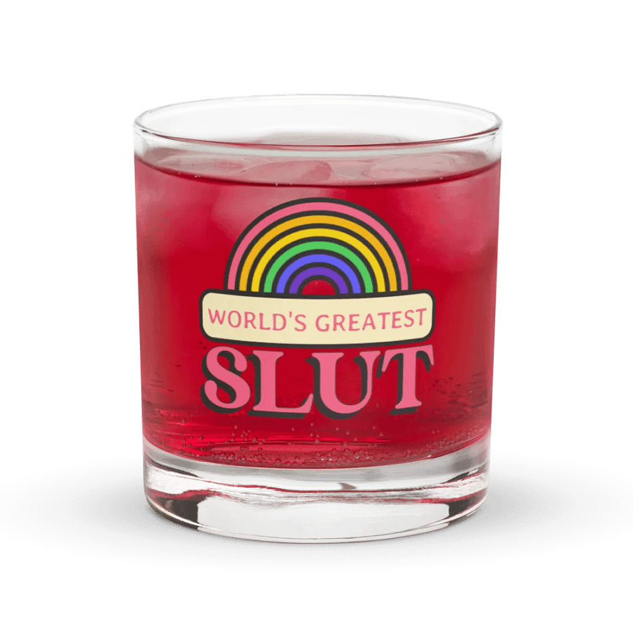 World's Greatest Slut rocks glass product image (1)