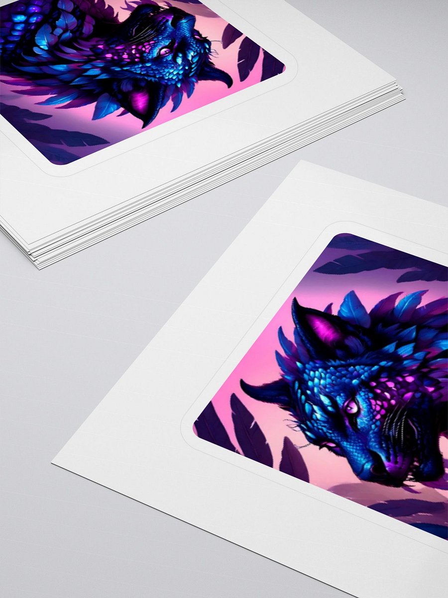 Iridescent Big Cat Kiss Cut Stickers product image (4)