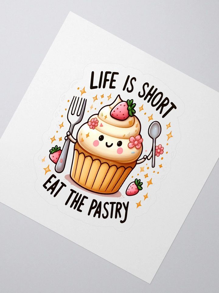 Cute Cupcake Kiss Cut Stickers product image (5)