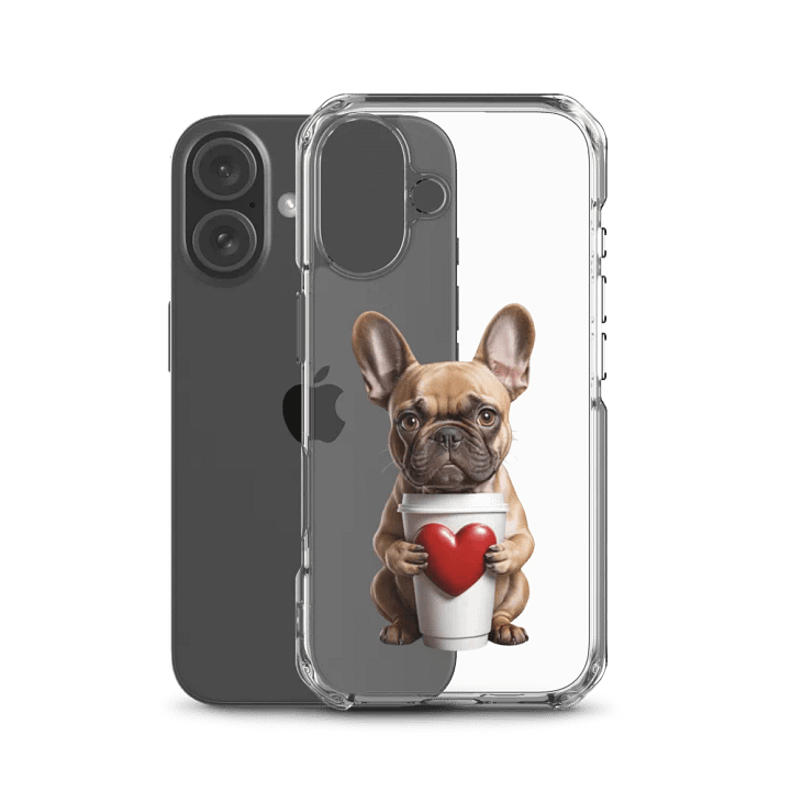 Frenchie Love Coffee iPhone Case product image (50)