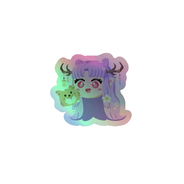 aimsiee and jasper holographic sticker product image (1)