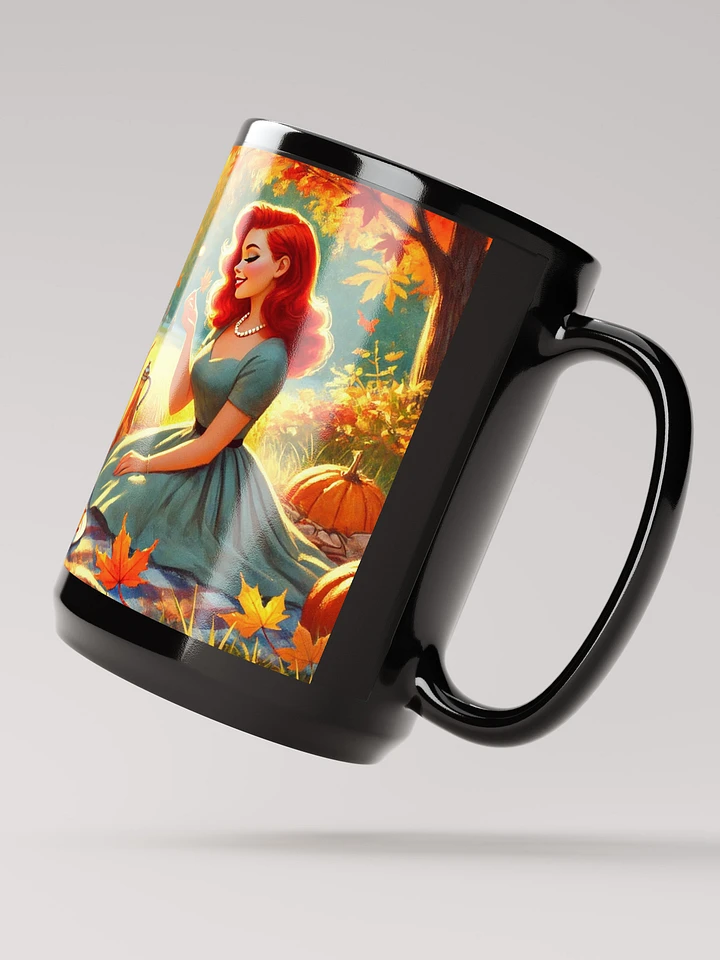 Autumn Picnic - Black Mug 15 oz product image (2)