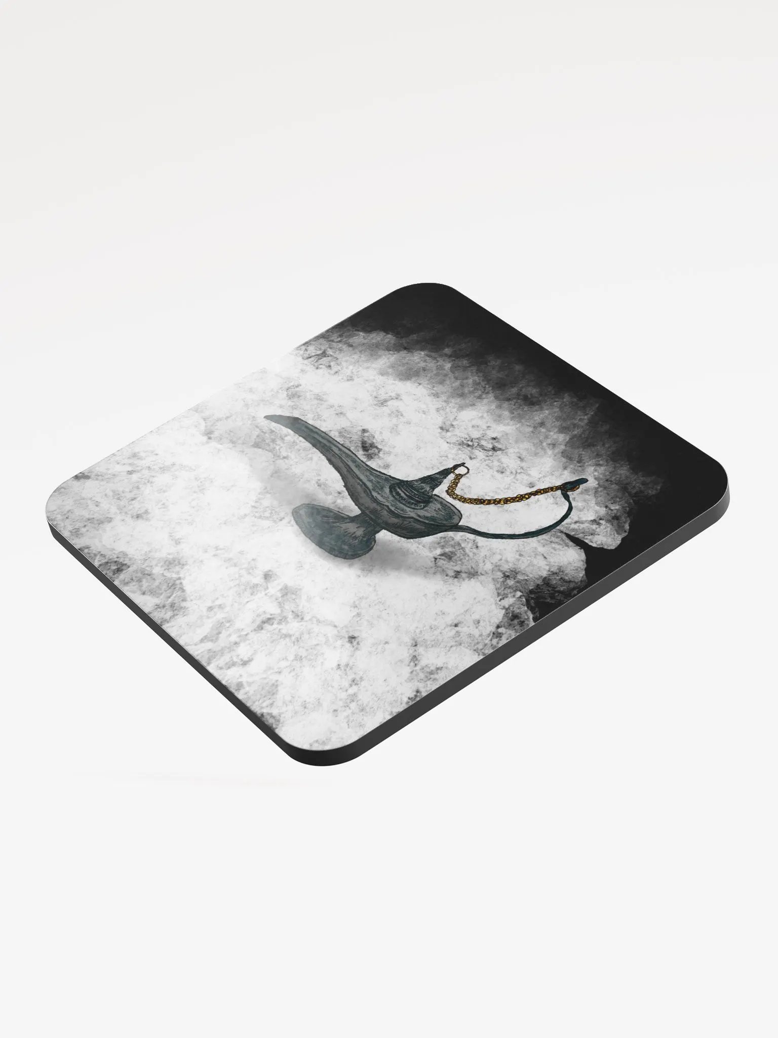 Daemon Lamp Glossed Cork Coaster product image (3)
