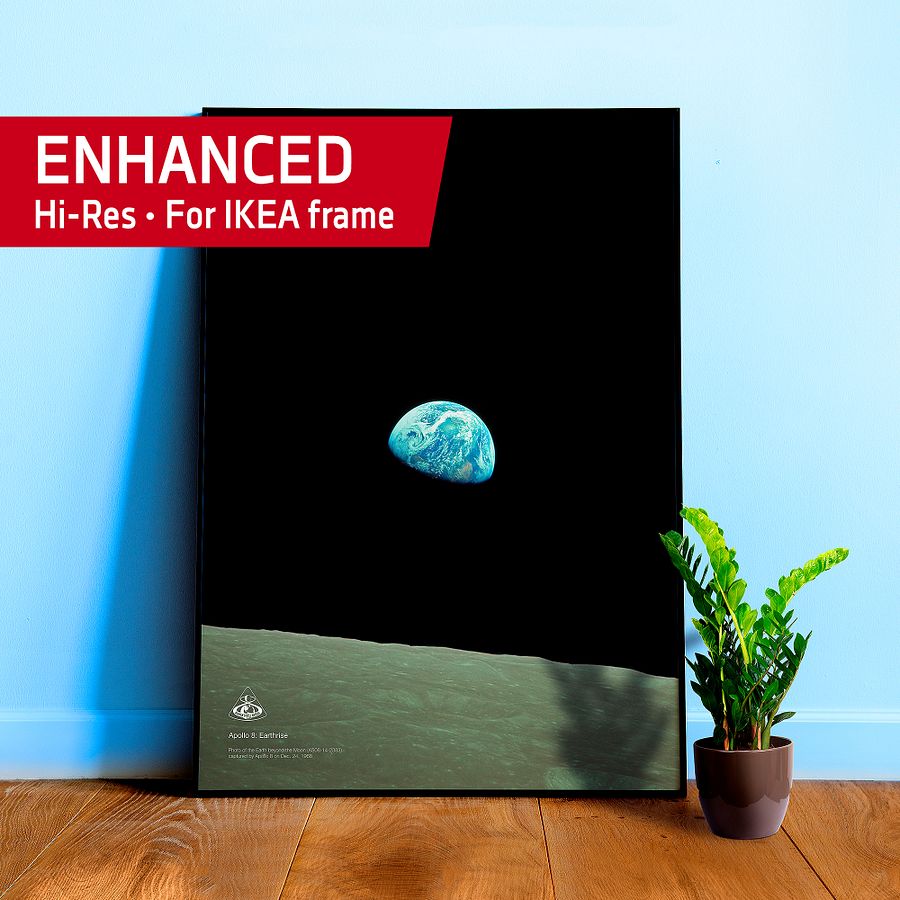NASA Apollo 8: Earthrise — space poster, photo poster, Earth poster, science poster product image (25)