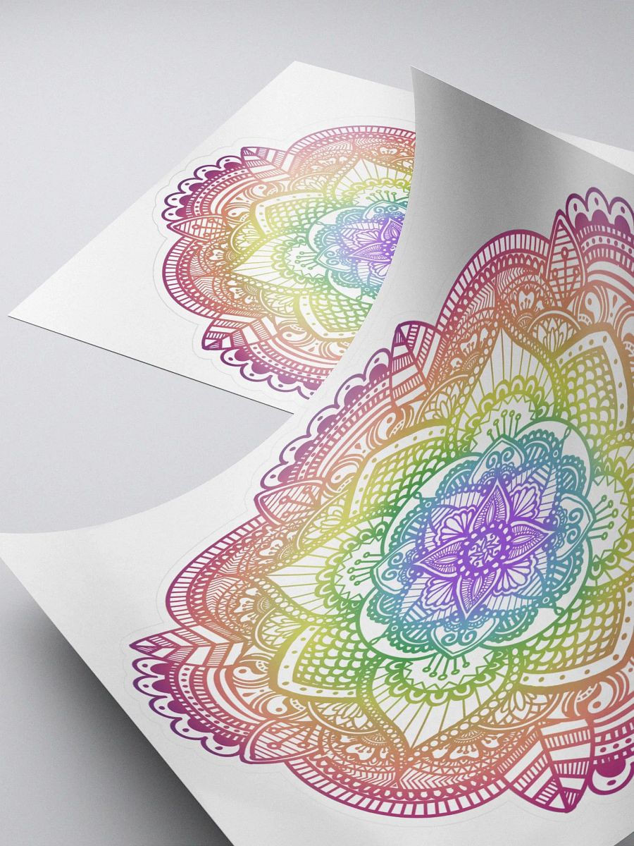 Rainbow Mandala Sticker product image (4)