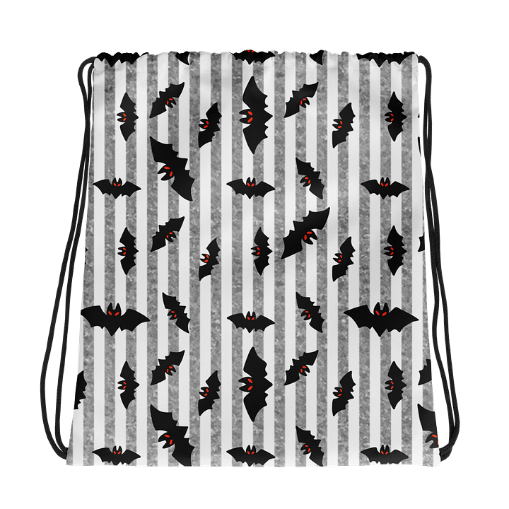 Nightmare Bats All-Over Drawstring Bag product image (1)