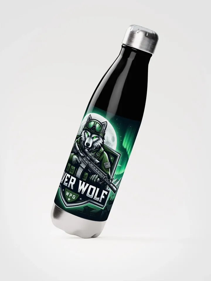 Silver Wolf Stainless Steel Water Bottle product image (2)