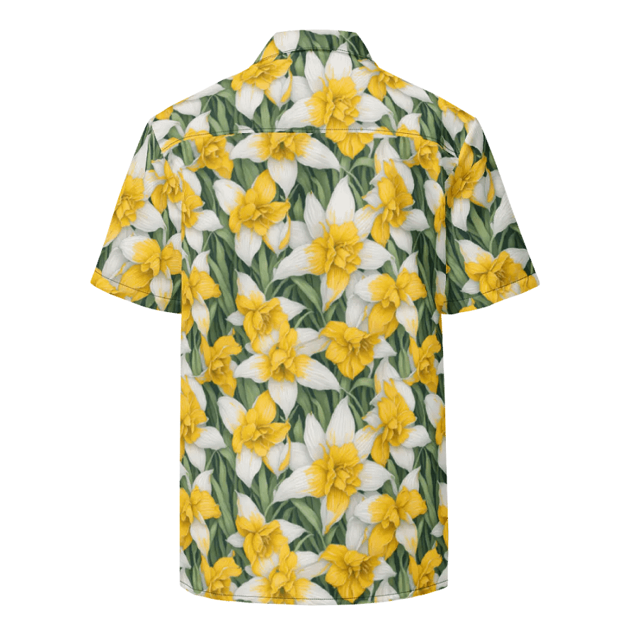 Floral Pattern Daffodil Flowers Hawaiian Shirt product image (2)