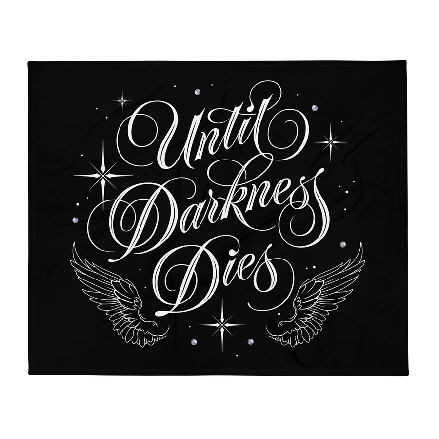 Until Darkness Dies (wings design) Throw Blanket product image (3)