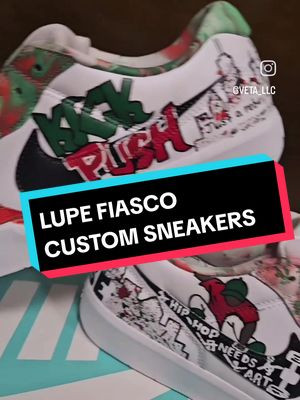 🎉THE WAIT IS OVER!!!🔥 Lupe Fiasco KICK PUSH Nike SB Forces If you like them repost #lupefiasco #custommade #customsneakers #kickpush #veta 