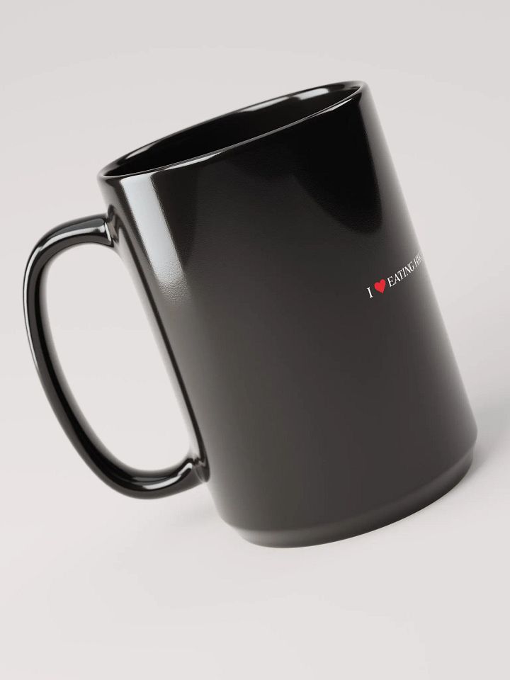 'I <3 eating hikers in the woods' Black Mug product image (2)