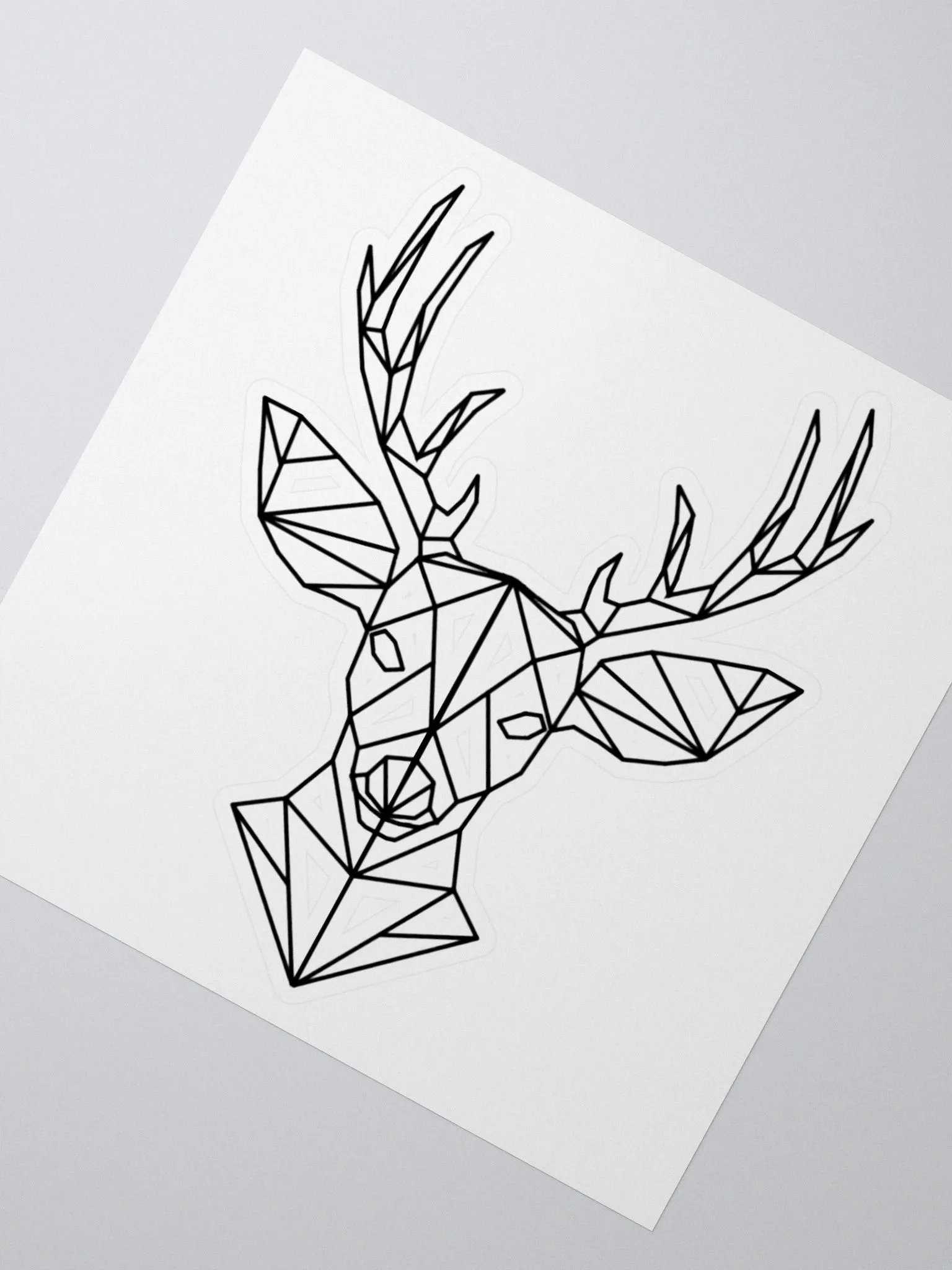 Fractal Deer Kiss-Cut Sticker product image (4)