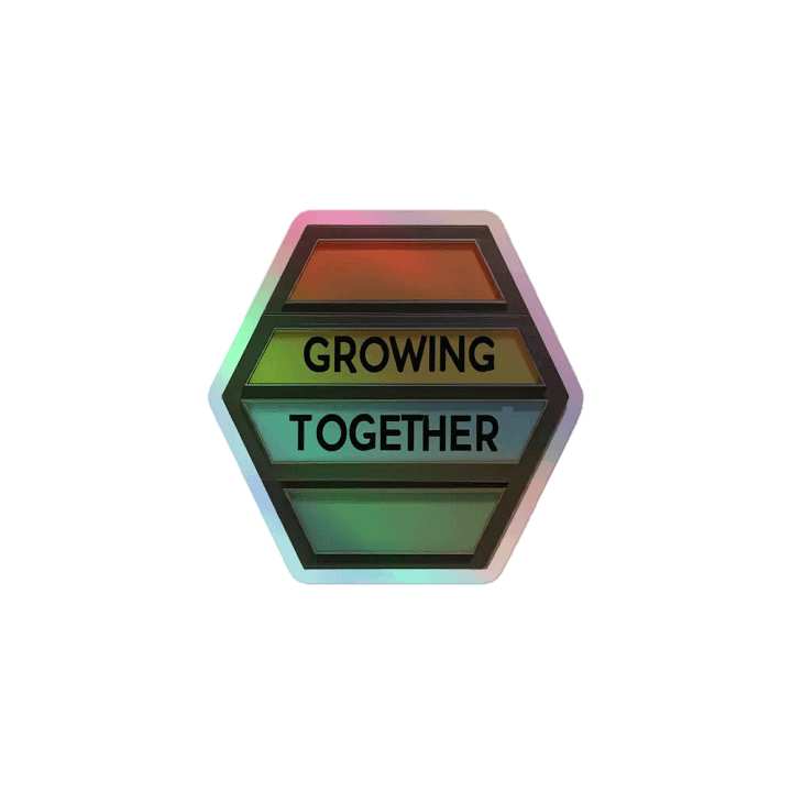 Grow Together Holographic Sticker Set product image (1)