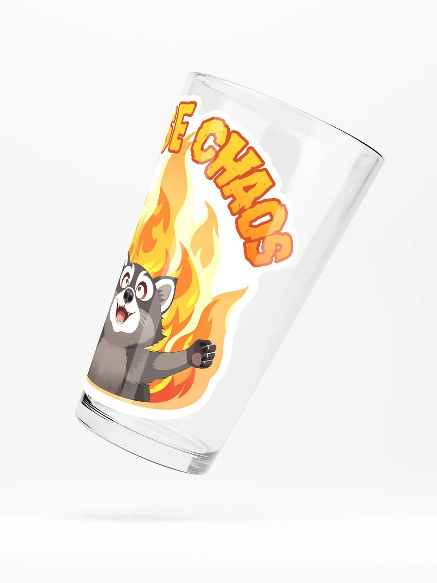 Cause Chaos Raccoon Glass product image (5)