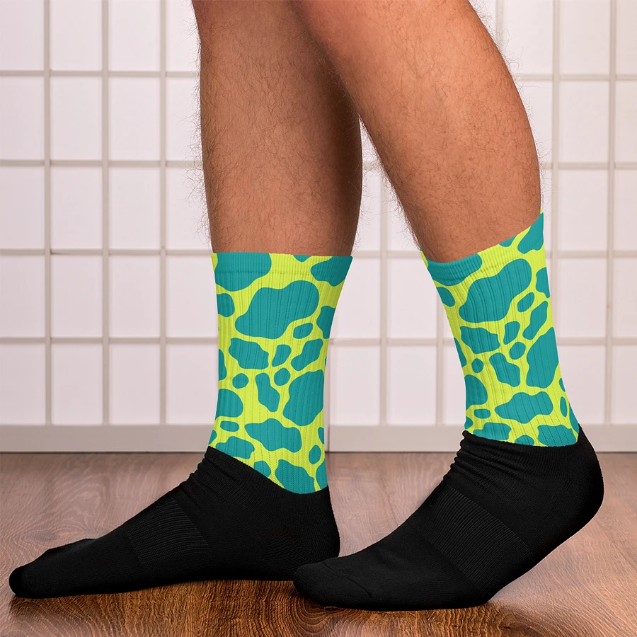 Cow Print Socks - Green product image (13)