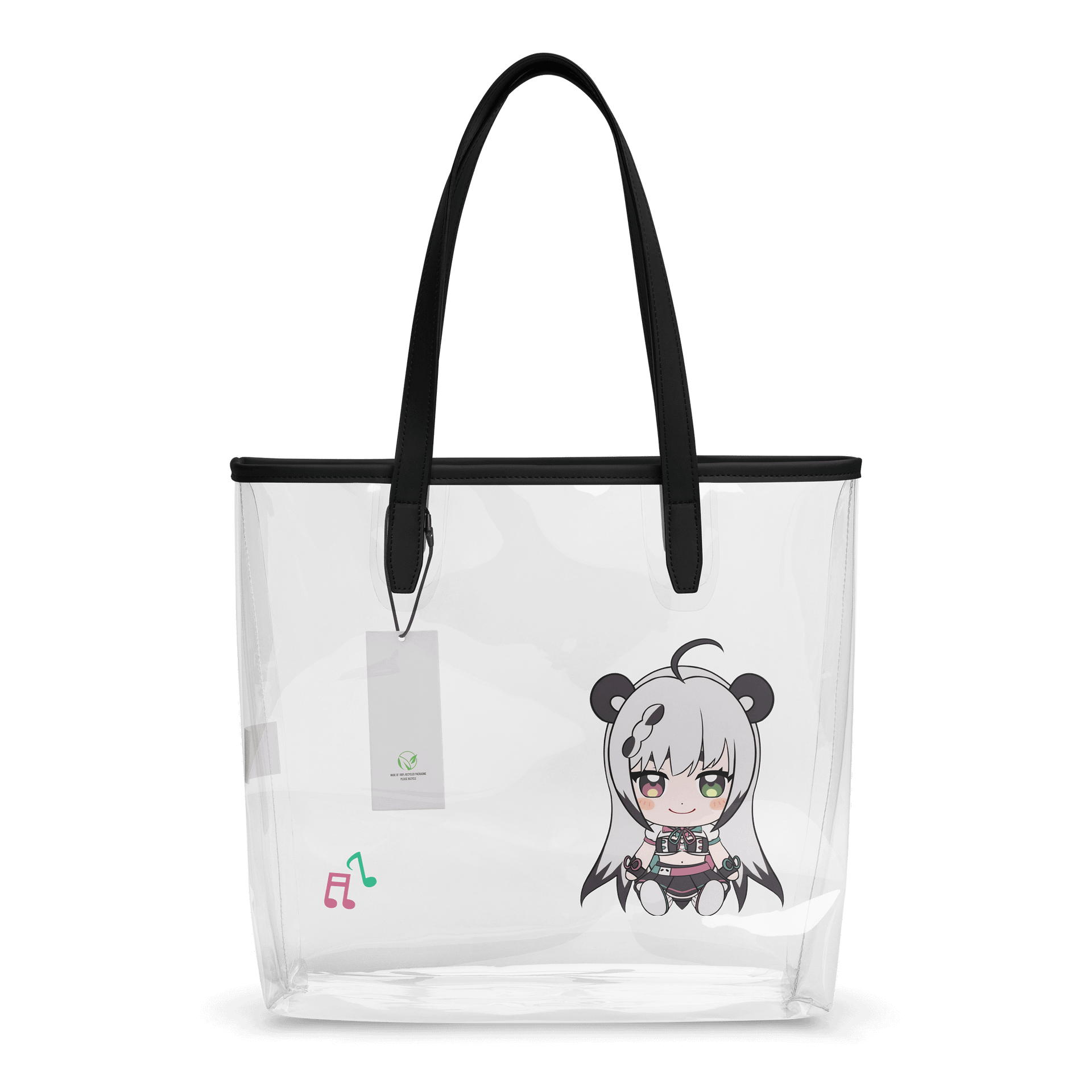 Utano Pandora Clear Plastic Tote Bag product image (2)