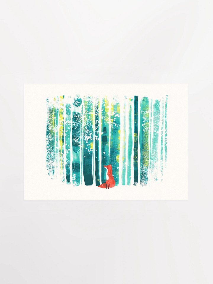 Lone fox art print product image (1)