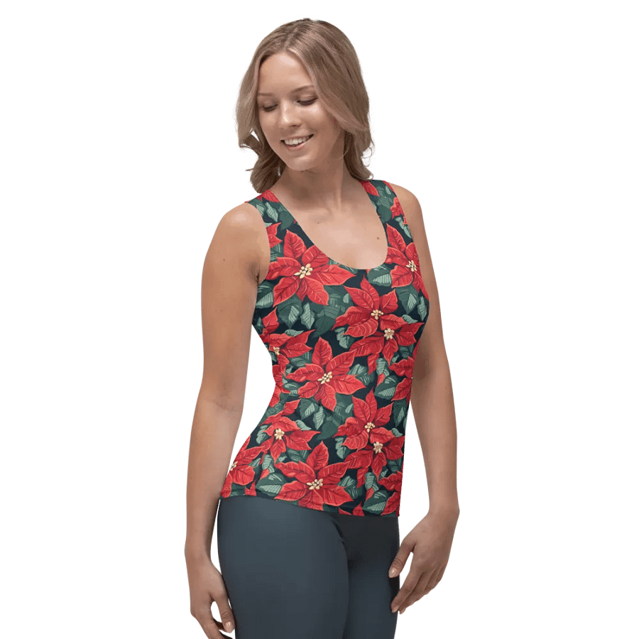Straight To The Poinsettia Women's Tank Top product image (4)