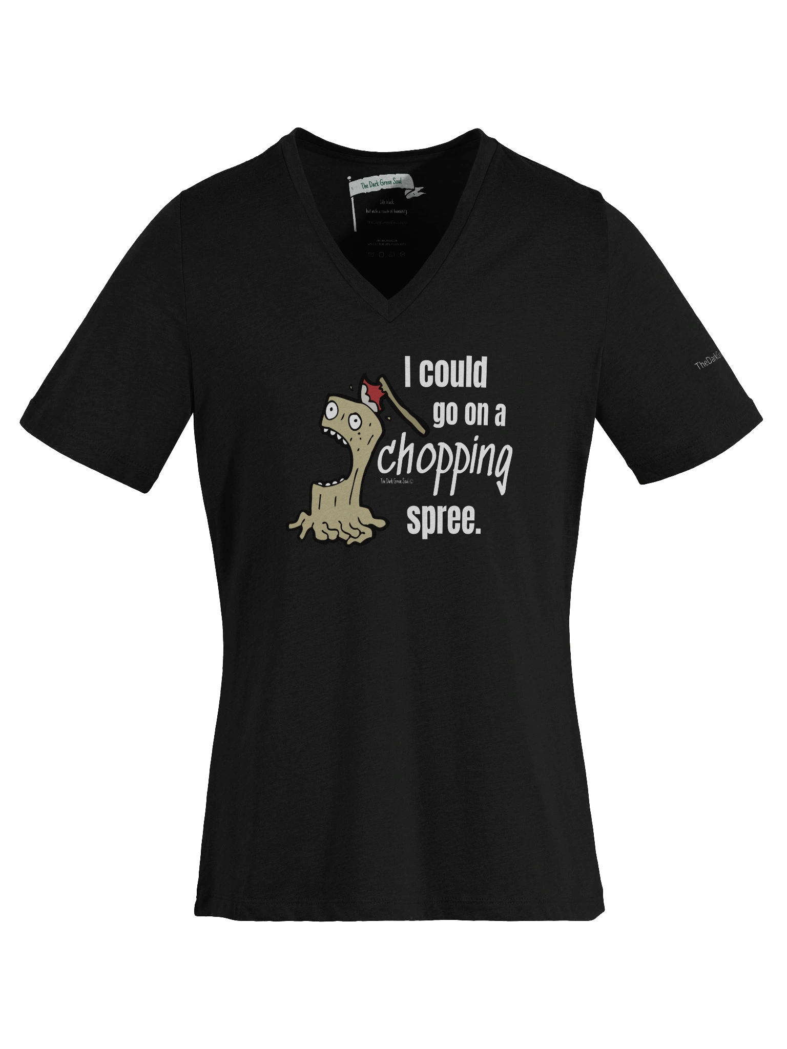 Chopping Spree White - Women's V-Neck Tee product image (1)