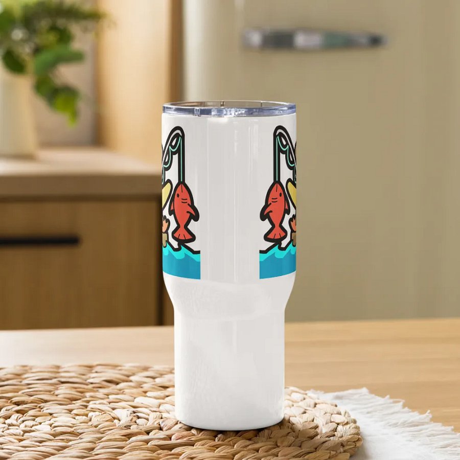 Sunshine Fish Travel Mug with Handle product image (9)