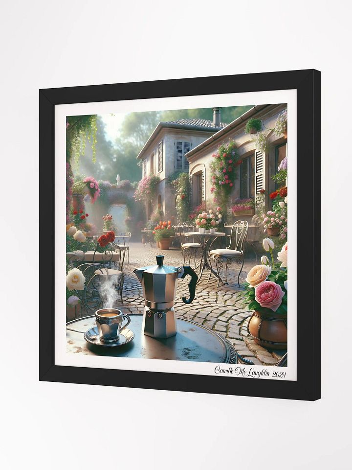 Cobblestone Café Serenity Framed Poster | Moka Pot product image (2)