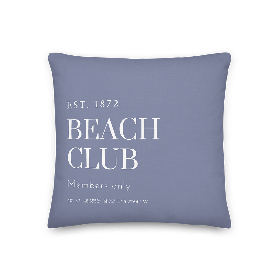 Blue Beach Club Premium Pillow/Blauer Strand Club Premium Kissen product image (1)