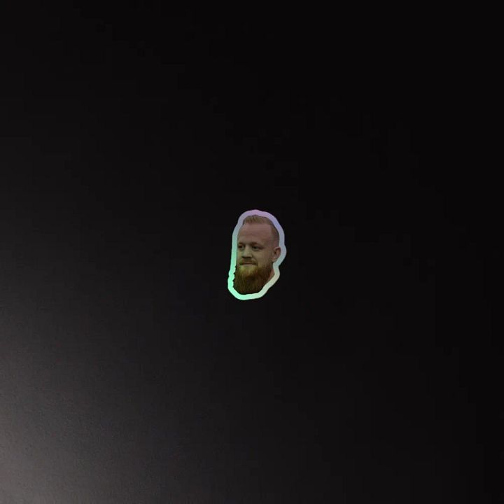 Head sticker (holographic) product image (2)