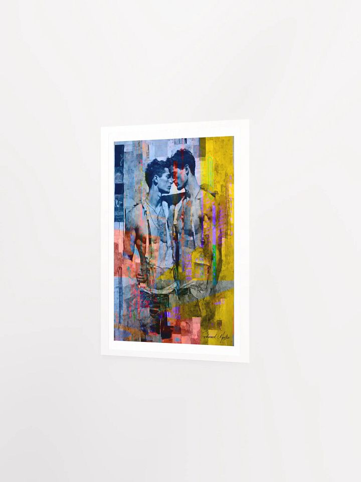 Vibrant Encounter by Edward Martin: Mixed Media Collage Print: Matte Poster product image (11)