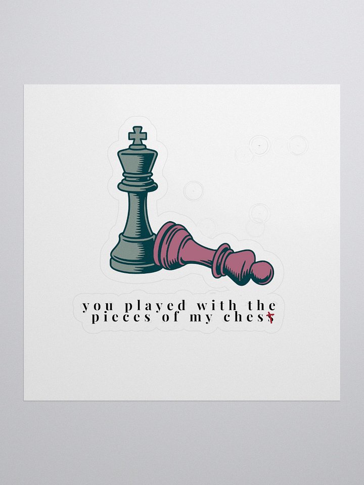 Checkmate Collection: King and Pawn Kiss Cut Stickers product image (1)