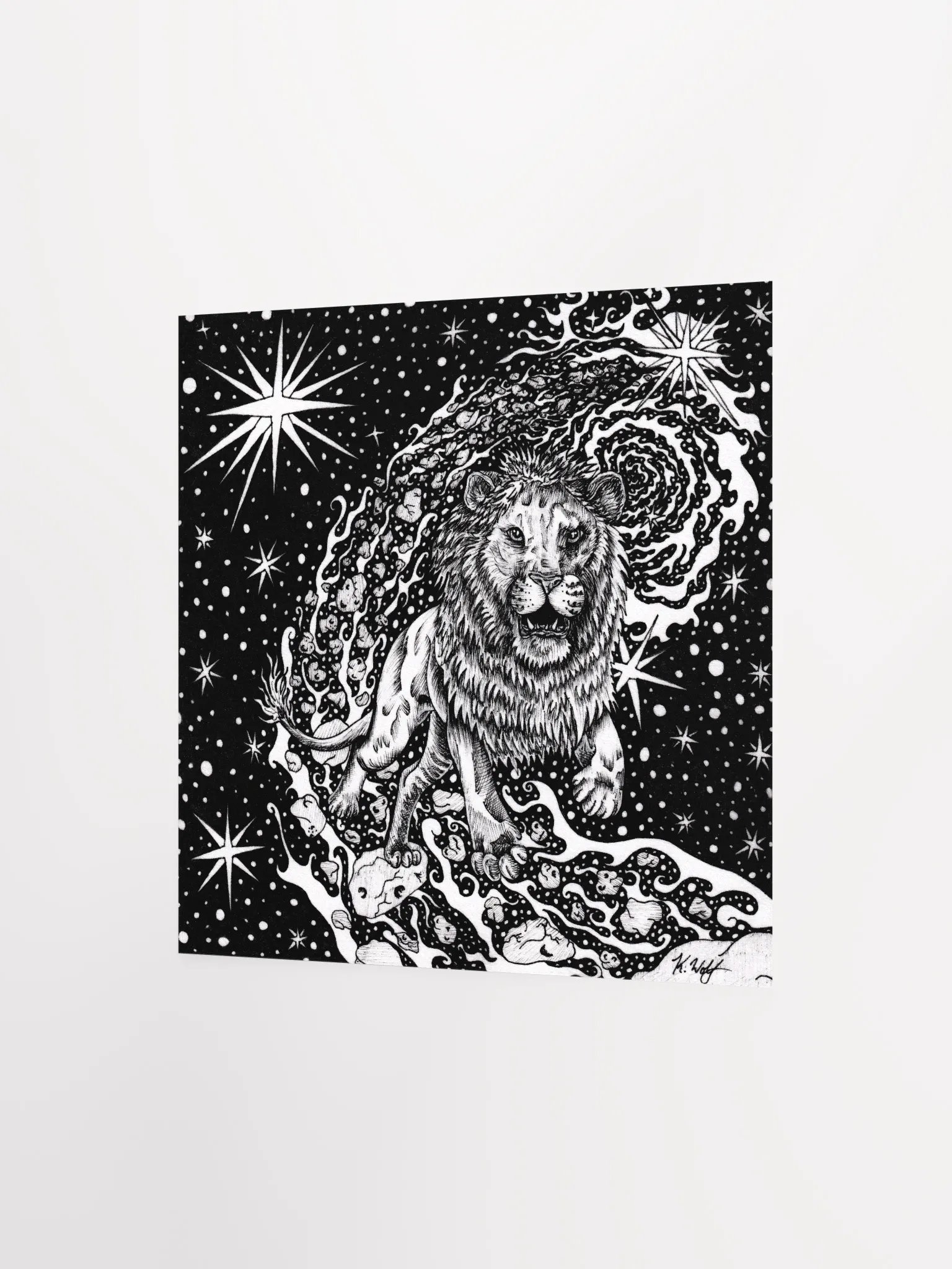 Leo Zodiac, cosmic lion Poster product image (8)