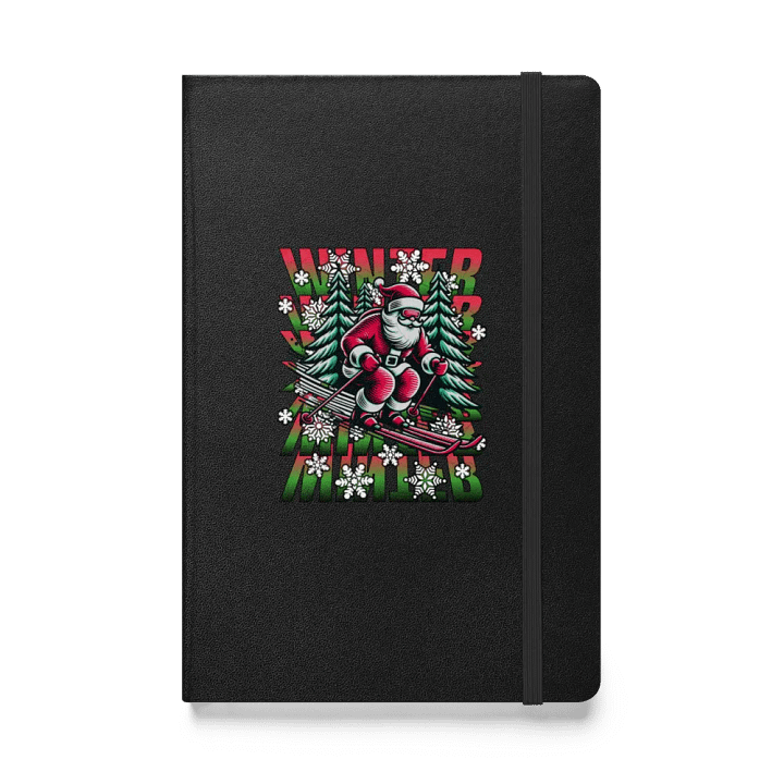 Winter Santa Skiing Adventure Hardcover Journal product image (1)